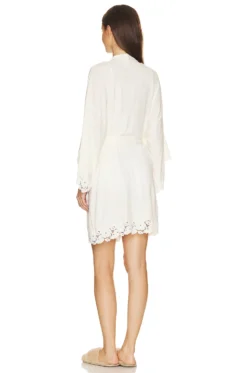 Eberjey Naya Mademoiselle Kimono Robe Ivory -Fashion Clothing EBER WI1291 V4
