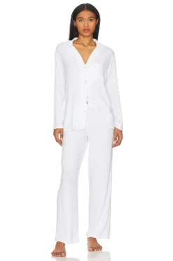 Eberjey SET DE PIJAMAS LARGOS GISELE White