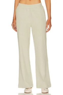 Eberjey Luxe Wide Leg Pant Botanical Zen Green