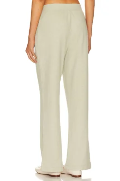 Eberjey Luxe Wide Leg Pant Botanical Zen Green -Fashion Clothing EBER WP36 V3