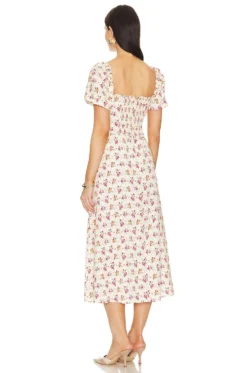 Bambi Midi Dress Fawn -Fashion Clothing ELES WD146 V3