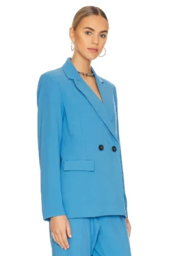 Fergie Woven Blazer Azure Blue 7 Fergie Woven Blazer Azure Blue -Fashion Clothing ENAR WO18 V3