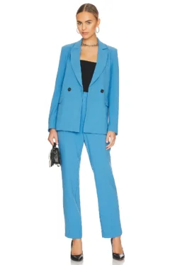 Fergie Woven Blazer Azure Blue 9 Fergie Woven Blazer Azure Blue -Fashion Clothing ENAR WO18 V5