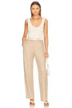 Straight Leg Trouser Clay 9 Straight Leg Trouser Clay -Fashion Clothing ENZA WP124 V4