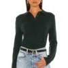 Equipment Madalyn Polo Sweater Green Gables