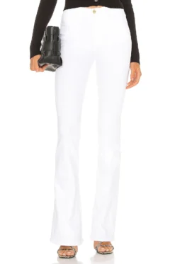 FRAME Le High Flare Jean Blanc