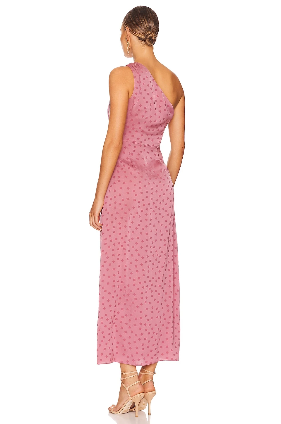 The Singles Table Dress Mauve Polka Dot 3 The Singles Table Dress Mauve Polka Dot - Image 3