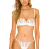 Fleur Du Mal X REVOLVE Frankie Lace Boned Balconette Bra Ivory