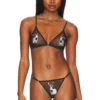 Fleur Du Mal Year Of The Rabbit Bralette Black