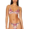 Fleur Du Mal Butterfly Embroidery Bralette Light Lilac