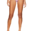 Fleur Du Mal Butterfly Embroidery Thong Light Lilac