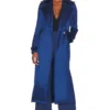 Fleur Du Mal Eco Luxe Trench Coat Nighttime Blue