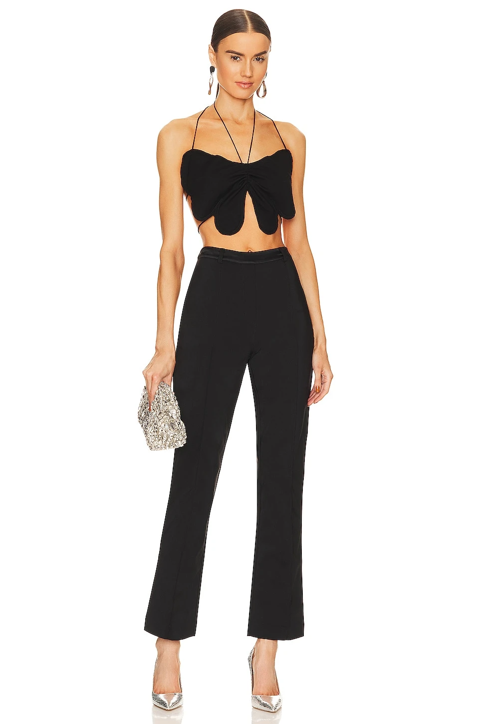 Fleur Du Mal Tailored Crystal Cutout Pant Black 4 Fleur Du Mal Tailored Crystal Cutout Pant Black - Image 4