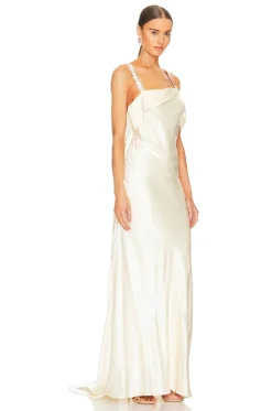 Pearl Bridal Dress Ivory -Fashion Clothing FORL WD1061 V3