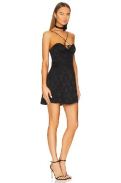 Melody Mini Dress Black 6 Melody Mini Dress Black -Fashion Clothing FORL WD1105 V3
