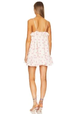 Olea Mini Dress Pink -Fashion Clothing FORL WD1118 V3