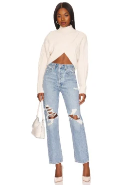 Amelia Cross Front Turtleneck Cream 7 Amelia Cross Front Turtleneck Cream -Fashion Clothing FORL WK140 V4