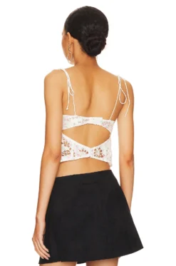 Kyra Crop Top White -Fashion Clothing FORL WS544 V3