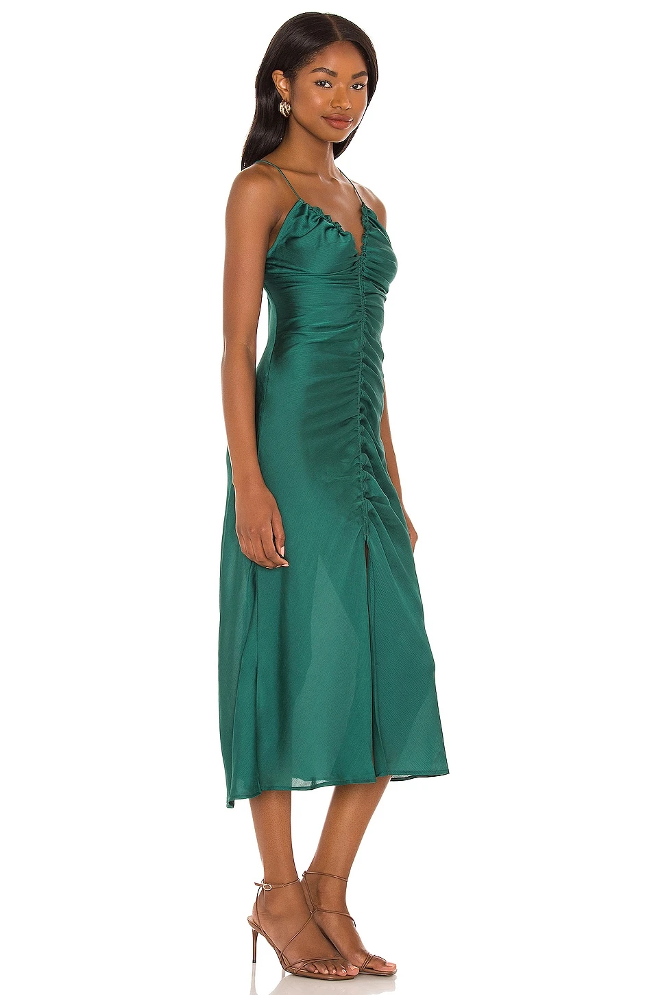 FREE PEOPLE Nothing Better Midi Slip Everglade 2 FREE PEOPLE Nothing Better Midi Slip Everglade - Image 2