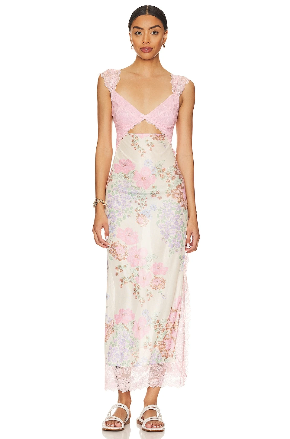 FREE PEOPLE Suddenly Fine Maxi Slip Dress Daisy Combo 6 FREE PEOPLE Suddenly Fine Maxi Slip Dress Daisy Combo - Image 6