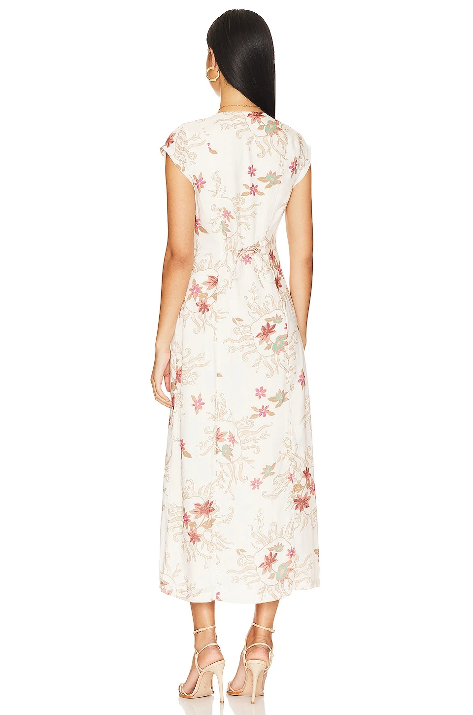 FREE PEOPLE Rosemary Printed Midi Ivory Combo 3 FREE PEOPLE Rosemary Printed Midi Ivory Combo - Image 3