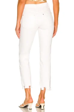 FREE PEOPLE Tapered Baggy Boyfriend Chalk White 6 FREE PEOPLE Tapered Baggy Boyfriend Chalk White -Fashion Clothing FREE WJ246 V3