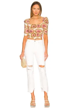 FREE PEOPLE Tapered Baggy Boyfriend Chalk White 7 FREE PEOPLE Tapered Baggy Boyfriend Chalk White -Fashion Clothing FREE WJ246 V4