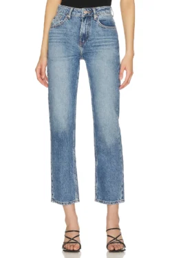 FREE PEOPLE Pacifica Straight Leg Mid Blue