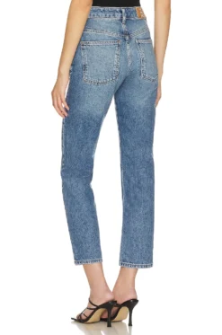 FREE PEOPLE Pacifica Straight Leg Mid Blue -Fashion Clothing FREE WJ277 V3