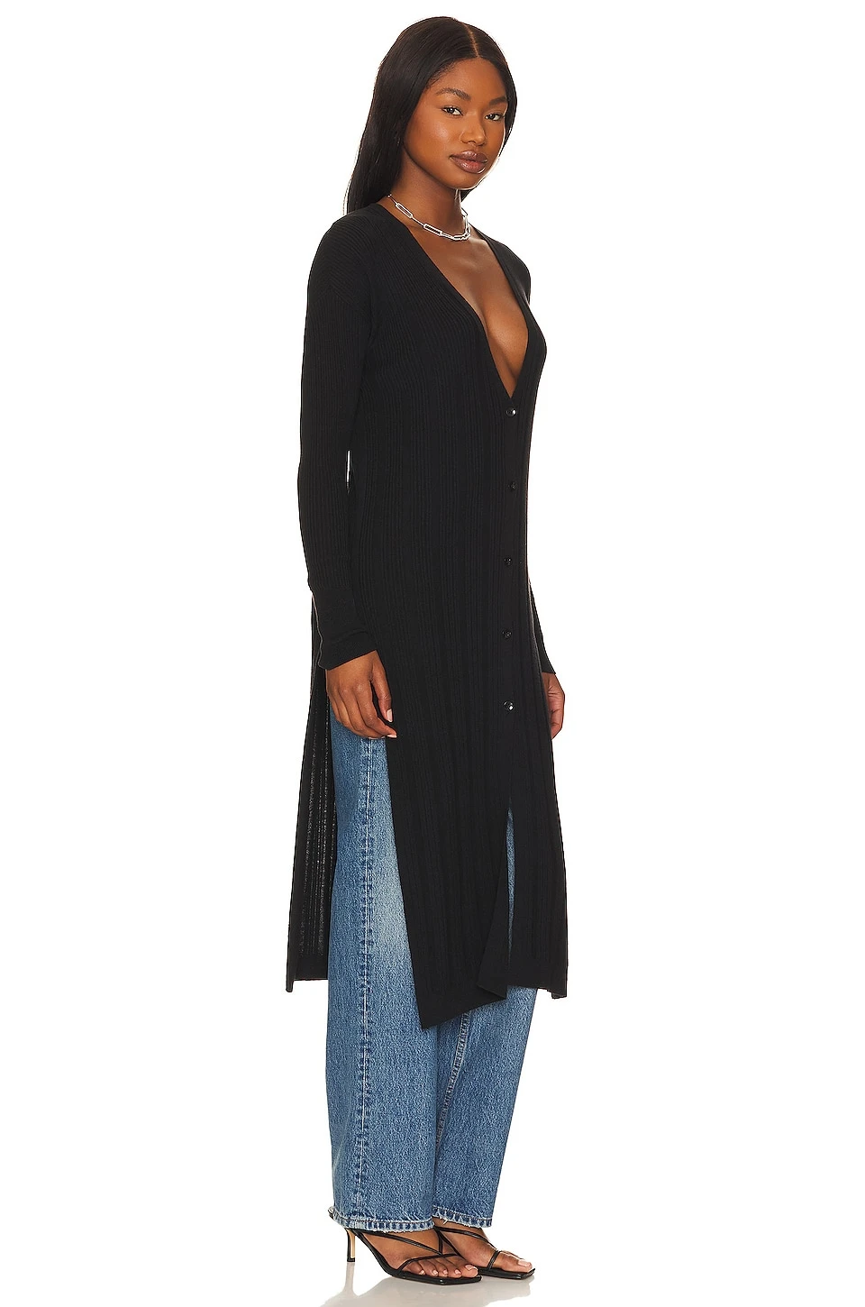 FREE PEOPLE Skylight Cardi Black 2 FREE PEOPLE Skylight Cardi Black - Image 2