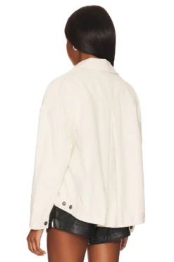 FREE PEOPLE Opal Swing Denim Jacket Bright Ecru 10 FREE PEOPLE Opal Swing Denim Jacket Bright Ecru -Fashion Clothing FREE WO763 V4