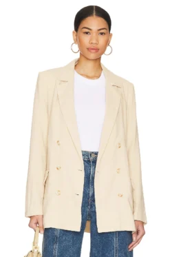 FREE PEOPLE Olivia Blazer Strawberry Colada 13 FREE PEOPLE Olivia Blazer Strawberry Colada -Fashion Clothing FREE WO764 V1