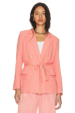 FREE PEOPLE Olivia Blazer Strawberry Colada 12 FREE PEOPLE Olivia Blazer Strawberry Colada -Fashion Clothing FREE WO769 V1 1