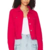 FREE PEOPLE Rumors Denim Jacket Strawberry
