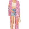 FREE PEOPLE X Intimately FP Hidden Hills Maxi Kimono Blossom