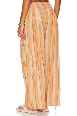 FREE PEOPLE Palash Cargo Pant Creamsicle Combo -Fashion Clothing FREE WP472 V4
