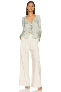 FREE PEOPLE Sascha Top Sage Combo 7 FREE PEOPLE Sascha Top Sage Combo -Fashion Clothing FREE WS4110 V4