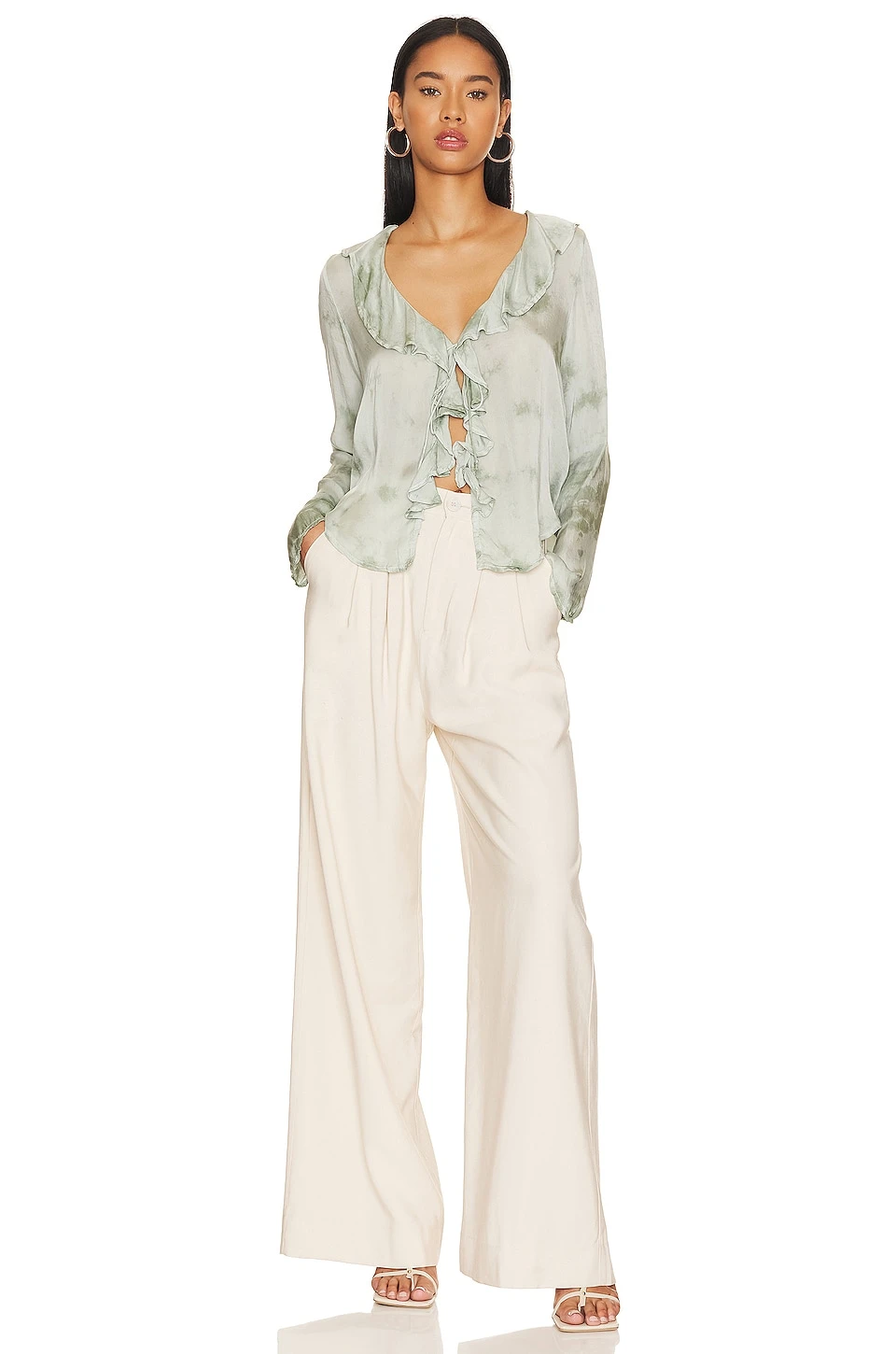FREE PEOPLE Sascha Top Sage Combo 4 FREE PEOPLE Sascha Top Sage Combo - Image 4
