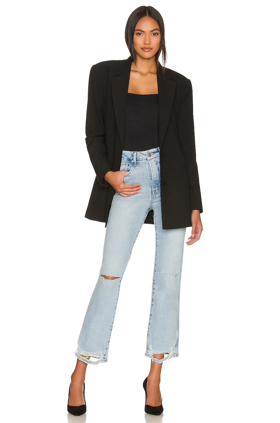 GOOD AMERICAN Good Curve Straight Indigo035 7 GOOD AMERICAN Good Curve Straight Indigo035 - Image 7