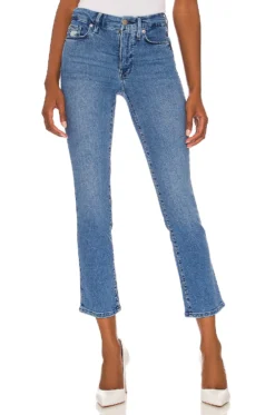 GOOD AMERICAN Good Straight With Split Back Pockets Indigo127