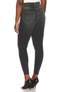 GOOD AMERICAN Always Fits Good Waist Black164 -Fashion Clothing GAME WJ65 V6