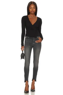 GOOD AMERICAN Always Fits Good Waist Black164 -Fashion Clothing GAME WJ65 V7