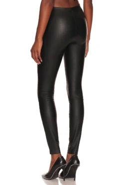 GOOD AMERICAN Good Waist Leather Pull On Black001 -Fashion Clothing GAME WP13 V5