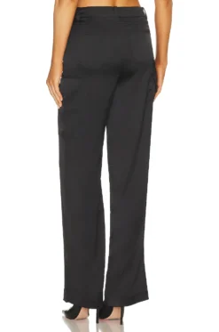 Nate Satin Cargo Pants Black -Fashion Clothing GLOV WP34 V3