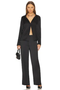 Nate Satin Cargo Pants Black -Fashion Clothing GLOV WP34 V4