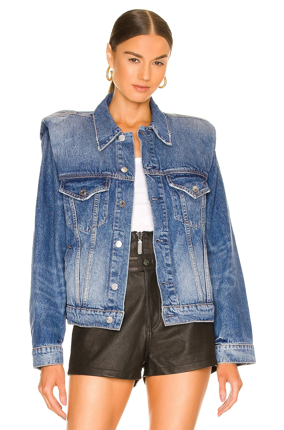 Frankie Padded Jean Jacket Madison Avenue 1 Frankie Padded Jean Jacket Madison Avenue