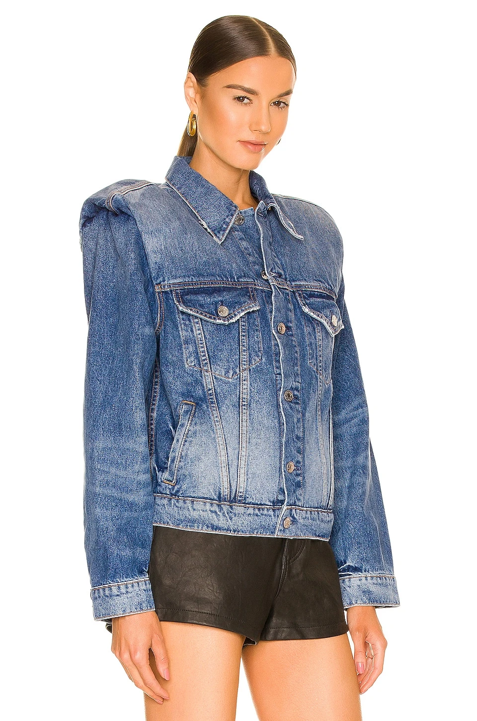 Frankie Padded Jean Jacket Madison Avenue 2 Frankie Padded Jean Jacket Madison Avenue - Image 2
