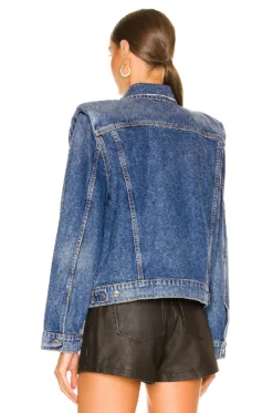 Frankie Padded Jean Jacket Madison Avenue 6 Frankie Padded Jean Jacket Madison Avenue -Fashion Clothing GRLR WO67 V3