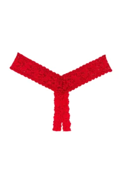 HANKY PANKY AFTER MIDNIGHT Open Crotch Low Rise Thong Red 7 HANKY PANKY AFTER MIDNIGHT Open Crotch Low Rise Thong Red -Fashion Clothing HANK WI20 V1 1