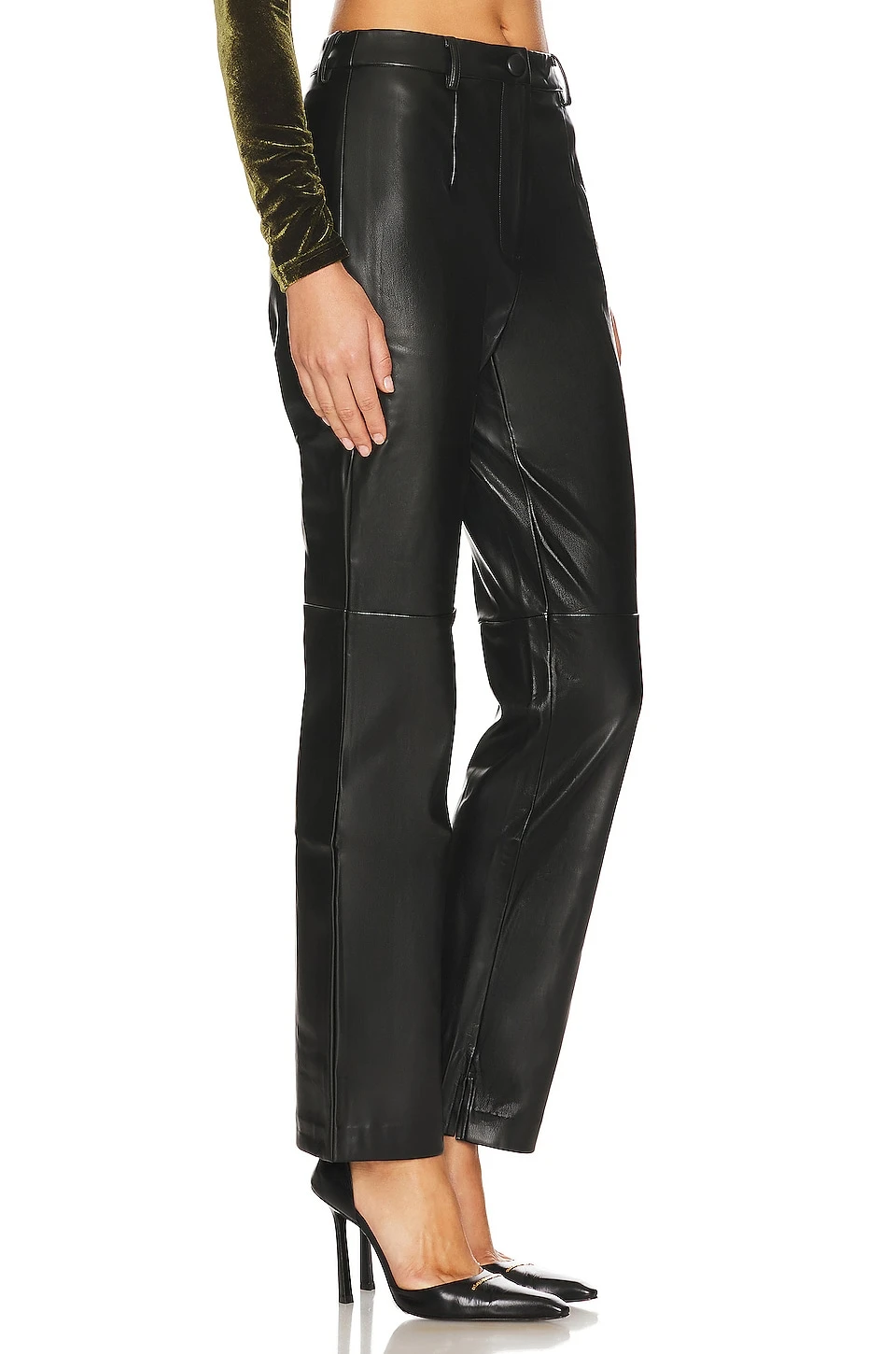 Pyper Faux Leather Pant Black 2 Pyper Faux Leather Pant Black - Image 2